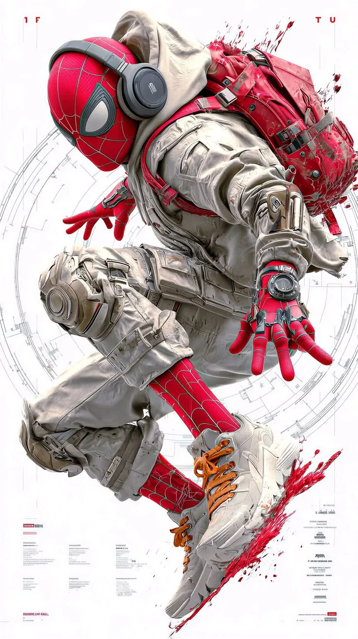 Spider-Man Techwear Street Style